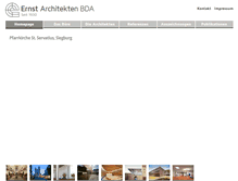 Tablet Screenshot of ernst-architekten-bda.de